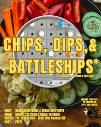 Join us for a boardgame night & vegan dip party